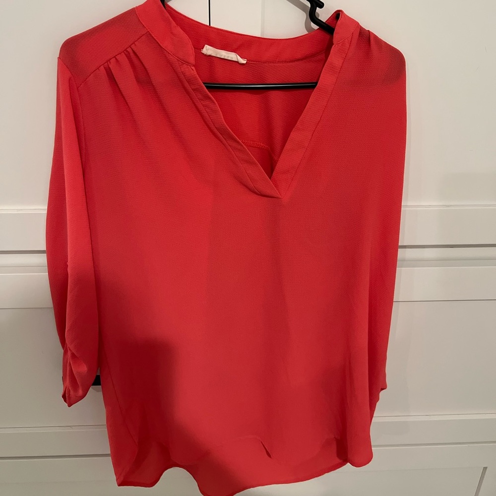 Pink tunic top size large